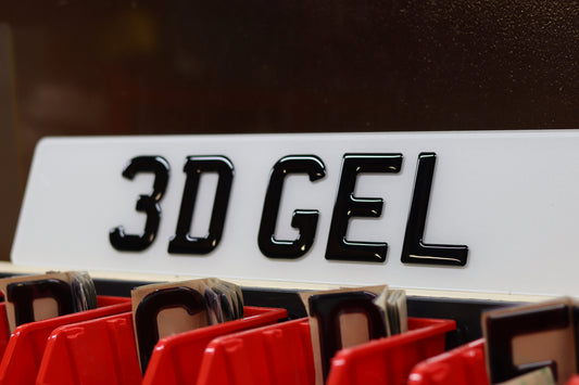 Personalised 3D Gel Number Plates