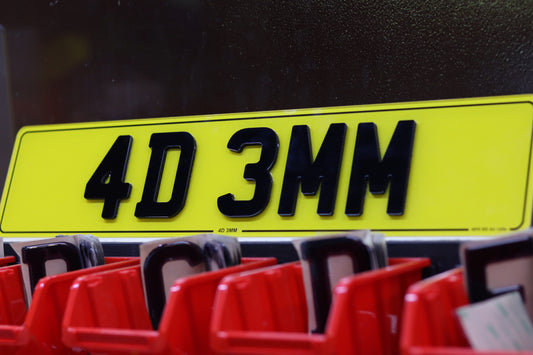 Personalised 4D Acrylic Number Plates