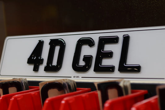 Personalised 4D Gel Number Plates