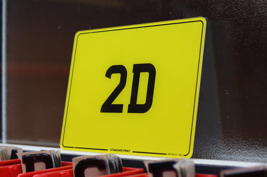 Printed Personalised Number Plate