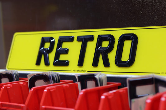 Personalised Retro Number Plates